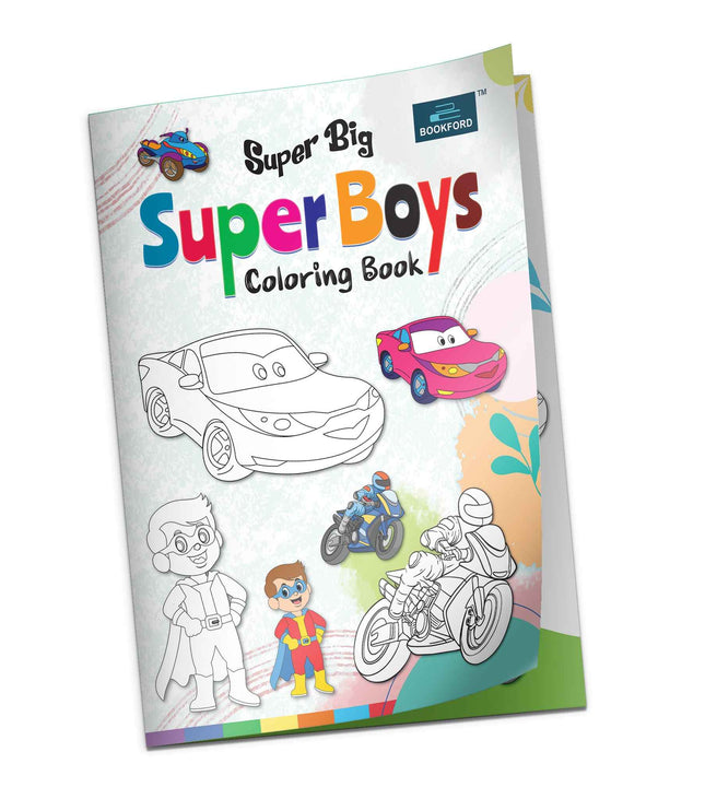 Super Big Coloring Book - Super Boys For Kids