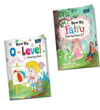 Super Big Coloring Book - O Level And Fairy Book For Kids Set Of 2