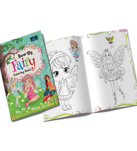 Super Big Coloring Book - Fairy And Kindergarten Book For Kids Set Of 2