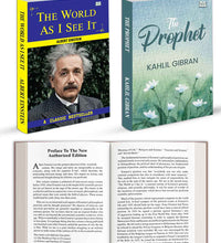 The World as I See by Albert Einstein And The Prophet by Kahlil Gibran | Classic Philosophy & Inspirational Literature Books Combo | Motivational English Paperback Set of 2