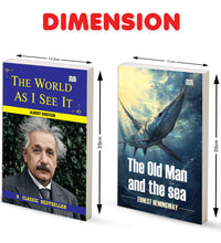 The World as I See by Albert Einstein And The Old Man and the Sea - Set of 2 Novels | Classic Philosophy & Inspirational Fiction Books Combo
