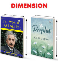 The World as I See by Albert Einstein And The Prophet by Kahlil Gibran | Classic Philosophy & Inspirational Literature Books Combo | Motivational English Paperback Set of 2