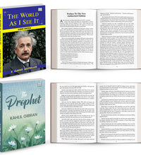 The World as I See by Albert Einstein And The Prophet by Kahlil Gibran | Classic Philosophy & Inspirational Literature Books Combo | Motivational English Paperback Set of 2