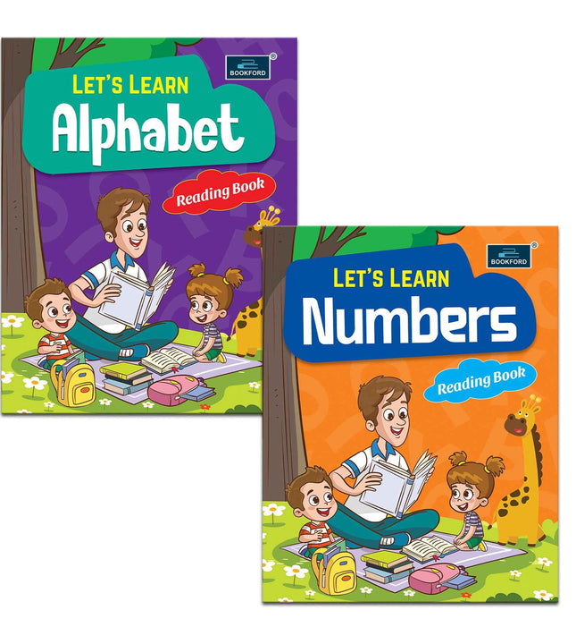 Early Learning Books for Kids (Set of 2) - Let's Learn Alphabet And Let's Learn Numbers