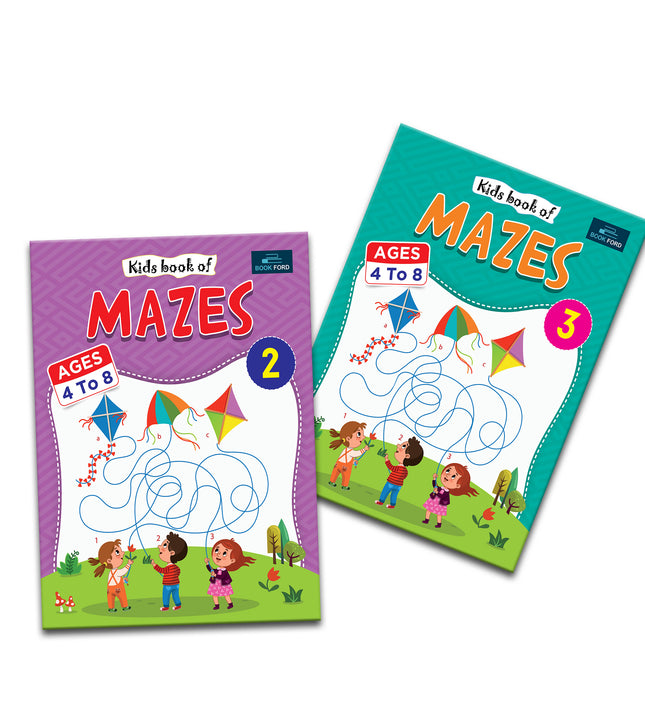 Kids Book of Mazes (Set of 2) - Part 2 and 3 - Fun Activity Book for children