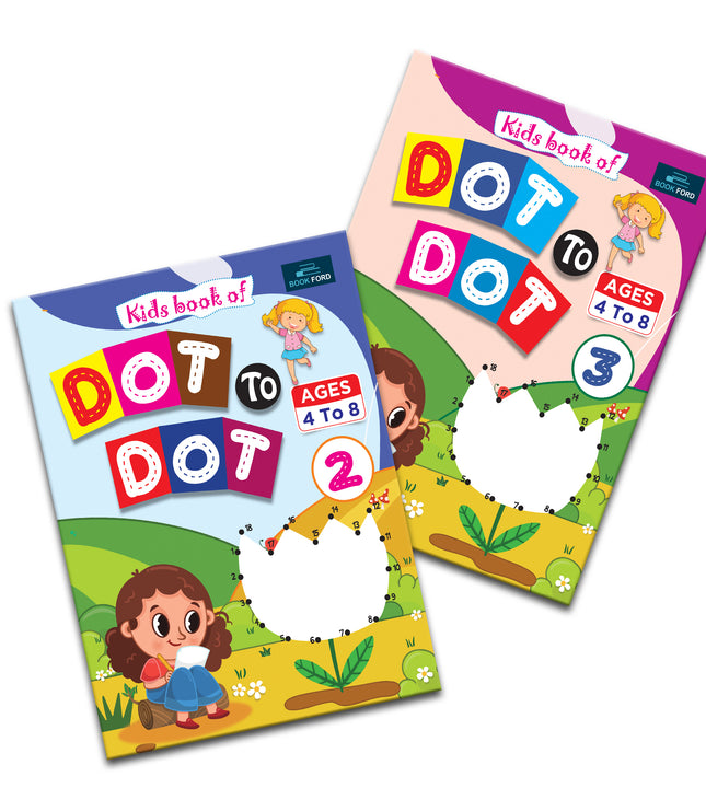 Quizs And Puzzle For Kids Set of 2 - Spark Creativity And Learning With Kids Book Of Dot to Do Fun Activity Workbook- brain games for kids 3 - 5 years |
