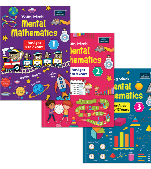 Mental Mathematics for Kids (Set of 3) - Boost Mental Math Skills