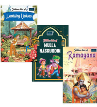 Famous Tales for Kids (Set of 3) - Learning Values, Mulla Nasruddin & Ramayana