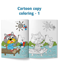 Cartoon Copy Coloring Book For Kids With 64 Pages(Set Of 4)- Fun, Educational, Colorful Imagery, Engaging Activities, and Hours of Entertainment Drawing Books For Kids.