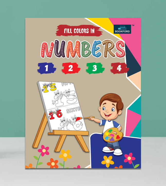 Fill Color In Numbers Coloring Book For Kids
