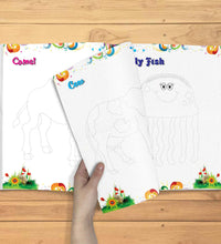 Trace And Paint Coloring Book For Kids