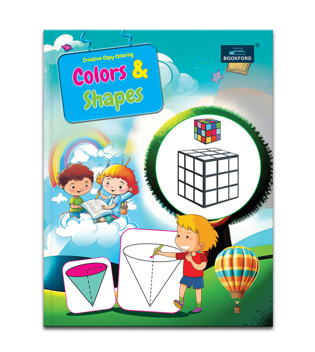 Creative Copy Coloring Book of Colours And Shapes For Kids