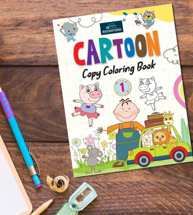 Cartoon Copy Coloring Book -Part 1 Coloring Book For Kids