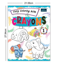 Copy Coloring With Crayons Book Part 1 -Coloring Book For Kids