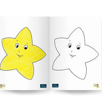 Copy Coloring With Crayons Book Part 1 -Coloring Book For Kids