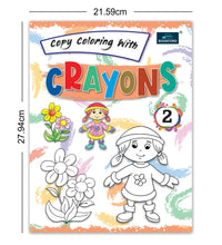 Copy Coloring With Crayons Book Part 2- Coloring Book For Kids