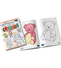 Copy Coloring With Crayons Book Part 2- Coloring Book For Kids
