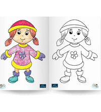 Copy Coloring With Crayons Book Part 2- Coloring Book For Kids
