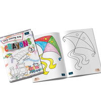 Copy Coloring With Crayons Book Part 3 -Coloring Book For Kids