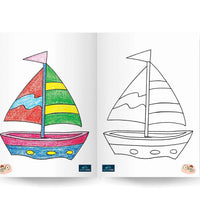 Copy Coloring With Crayons Book Part 3 -Coloring Book For Kids