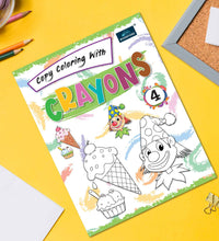 Copy Coloring With Crayons Book Part 4- Coloring Book For Kids