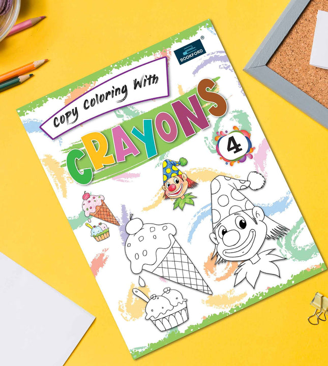 Copy Coloring With Crayons Book Part 4- Coloring Book For Kids