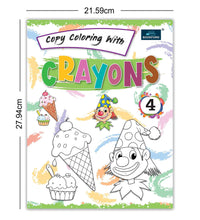Copy Coloring With Crayons Book Part 4- Coloring Book For Kids