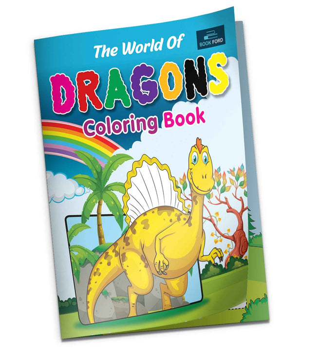 The World Of Dragons Coloring Book For Kids