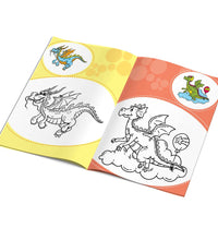 The World Of Dragons Coloring Book For Kids
