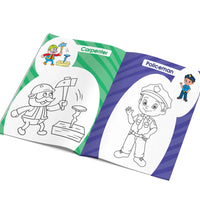 The World Of Our Helpers Coloring Book For Kids