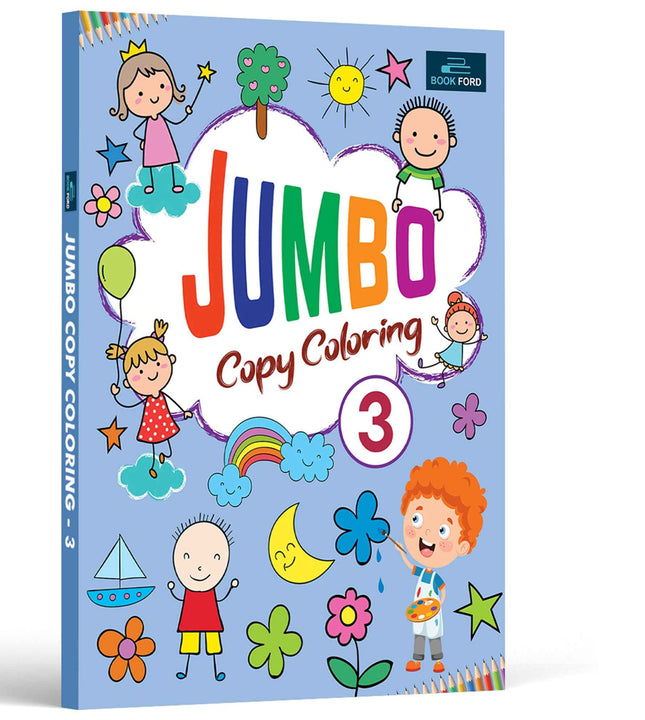 Jumbo Copy Coloring Book Part 3- Coloring Book For Kids