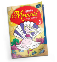 Sparkling Mermaid Copy Coloring Book - Part 1 For Kids