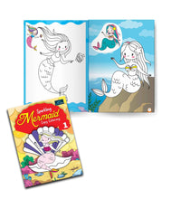 Sparkling Mermaid Copy Coloring Book - Part 1 For Kids