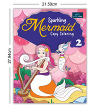 Sparkling Mermaid Copy Coloring Book - Part 2 For Kids