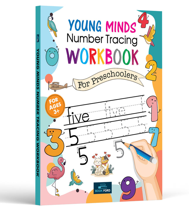 Young Minds Number Tracing Workbook For Kids