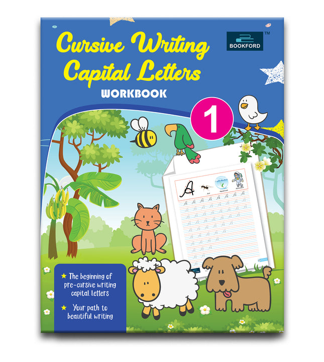 Cursive Writing Capital Letter Book For Kids - Part - 1