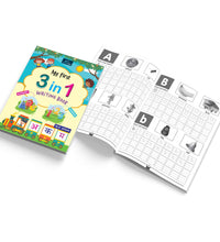 My First 3 In 1 Writing Book For Kids  Single Color