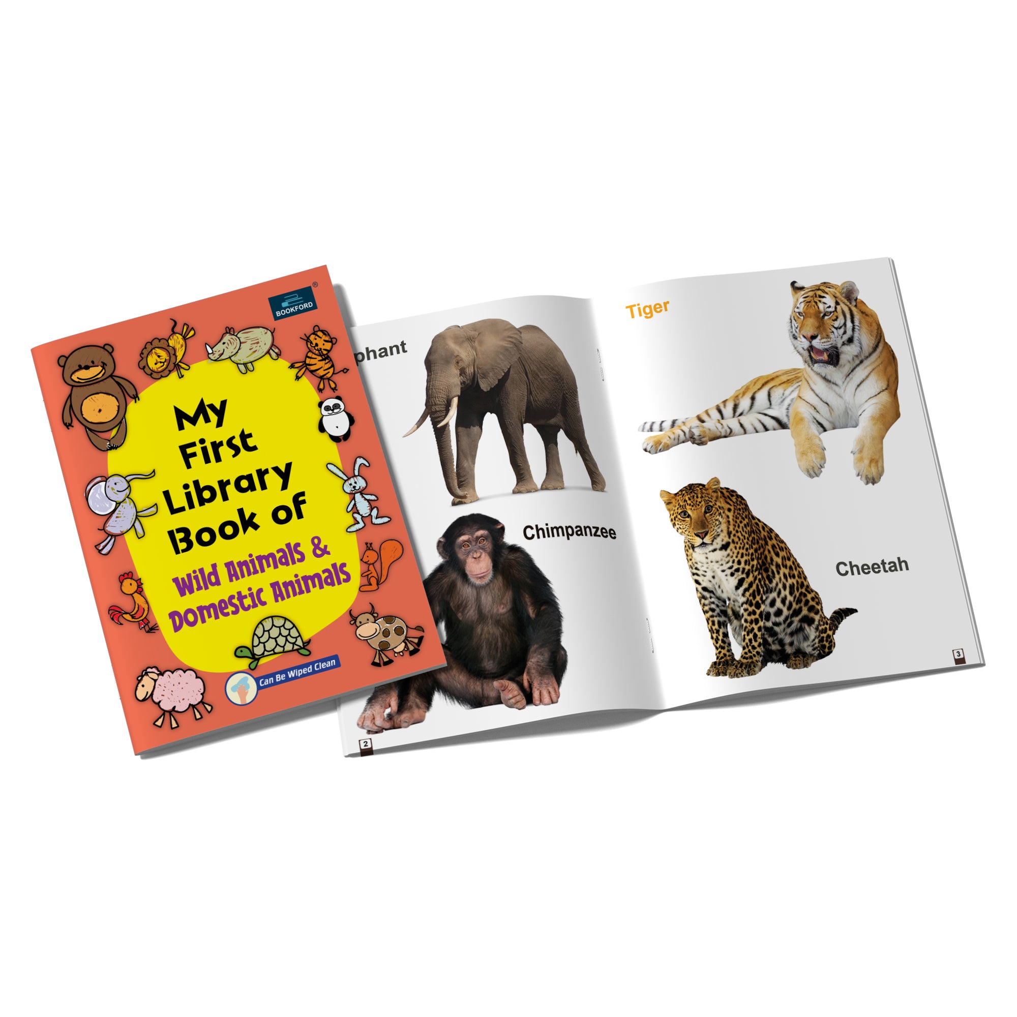 My First Library Book Of - Wild Animals And Domestic Animals Books For ...