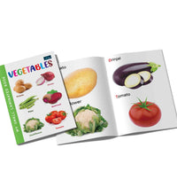 My Small Laminated Book - Vegetables Books For Kids Learning books for kids and childrens