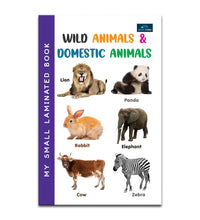 My Small Laminated Book - Wild Animals & Domestic Animals Books For Kids