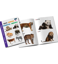 My Small Laminated Book - Wild Animals & Domestic Animals Books For Kids