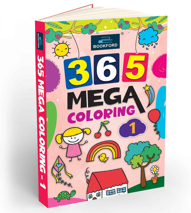 365 Mega Coloring 1 For Fun, Educational, Colorful Imagery, Coloring Book For Kids, Suitable For All Ages Groups