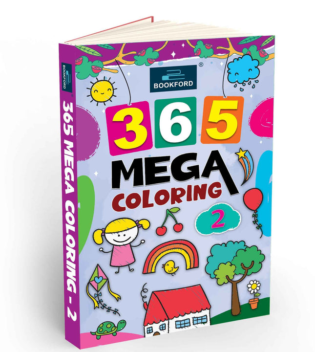 365 Mega Coloring 2 For Fun, Educational, Colorful Imagery,Coloring Book For Kids. Suitable For All Ages Groups