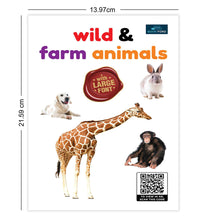 Little Readings Library Book of Wild Animals and Farm Animals For Kids - Engaging Educational Set, Interactive Learning, Colorful Illustrations, Sturdy Designt
