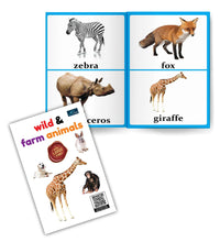 Little Readings Library Book of Wild Animals and Farm Animals For Kids - Engaging Educational Set, Interactive Learning, Colorful Illustrations, Sturdy Designt