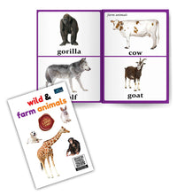 Little Readings Library Book of Wild Animals and Farm Animals For Kids - Engaging Educational Set, Interactive Learning, Colorful Illustrations, Sturdy Designt