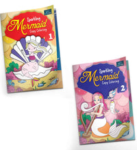 Sparkling Mermaid Copy Coloring Book Set Of 2 Books For Kids
