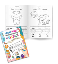 Young Minds Writing Books For Kids - Set Of 2 Books - Numbers Tracing And First Writing Book ,