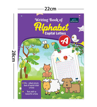 Writing Practice Book For Kids - Set Of 4 Books - Alphabet Capital Letters , Alphabet Small Letters , Writing Book Of Numbers 1-20 , And 