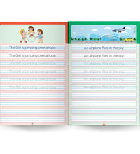 My First Reading And Writing Book For Kids - Set Of 2 Books - 3 In 1 Writing Book And My Writing Book Of Complete Sentence - 2 Years To 5 Years Kids